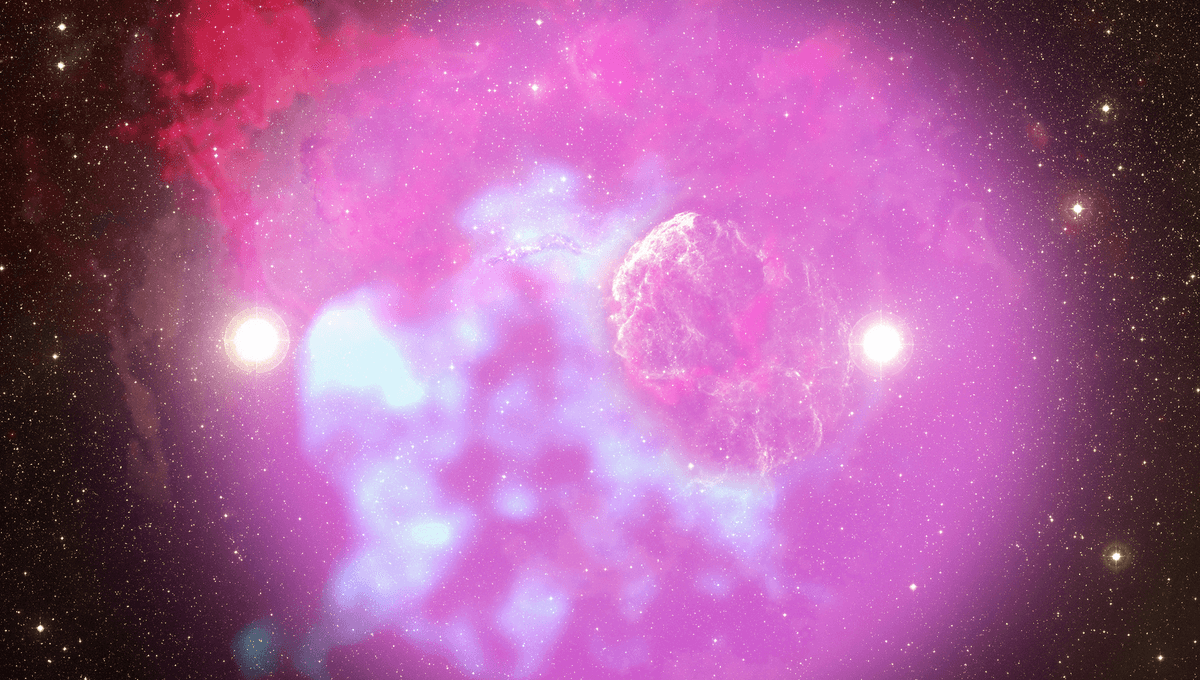 Photo: Iflscience Overlapping Nebulae Are First Evidence Of Binary System Where Both Stars Went Supernova