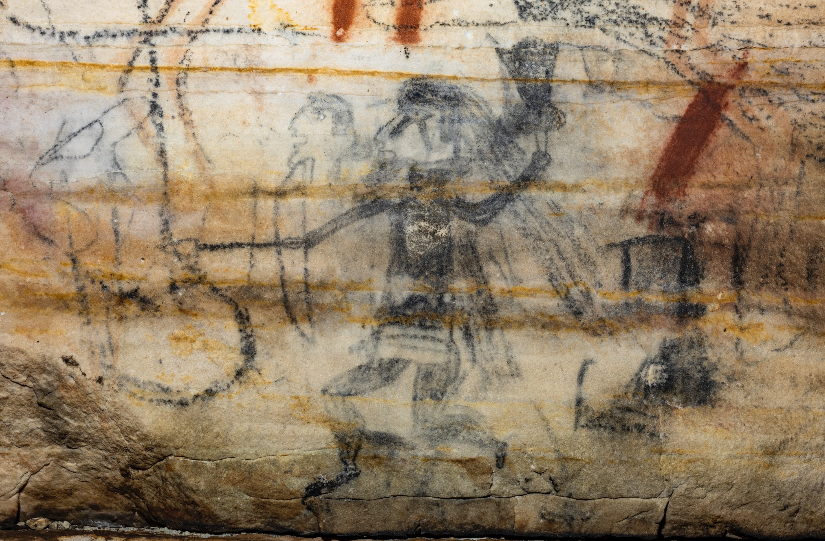 Picture Cave warrior glyph