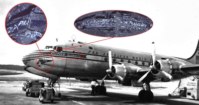 An archival image of Clipper Endeavor, highlighting features that were seen on the Atlantic seabed during this latest expedition.  