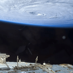 “the Pacific Ocean this morning from the cupola with an iPhone.”