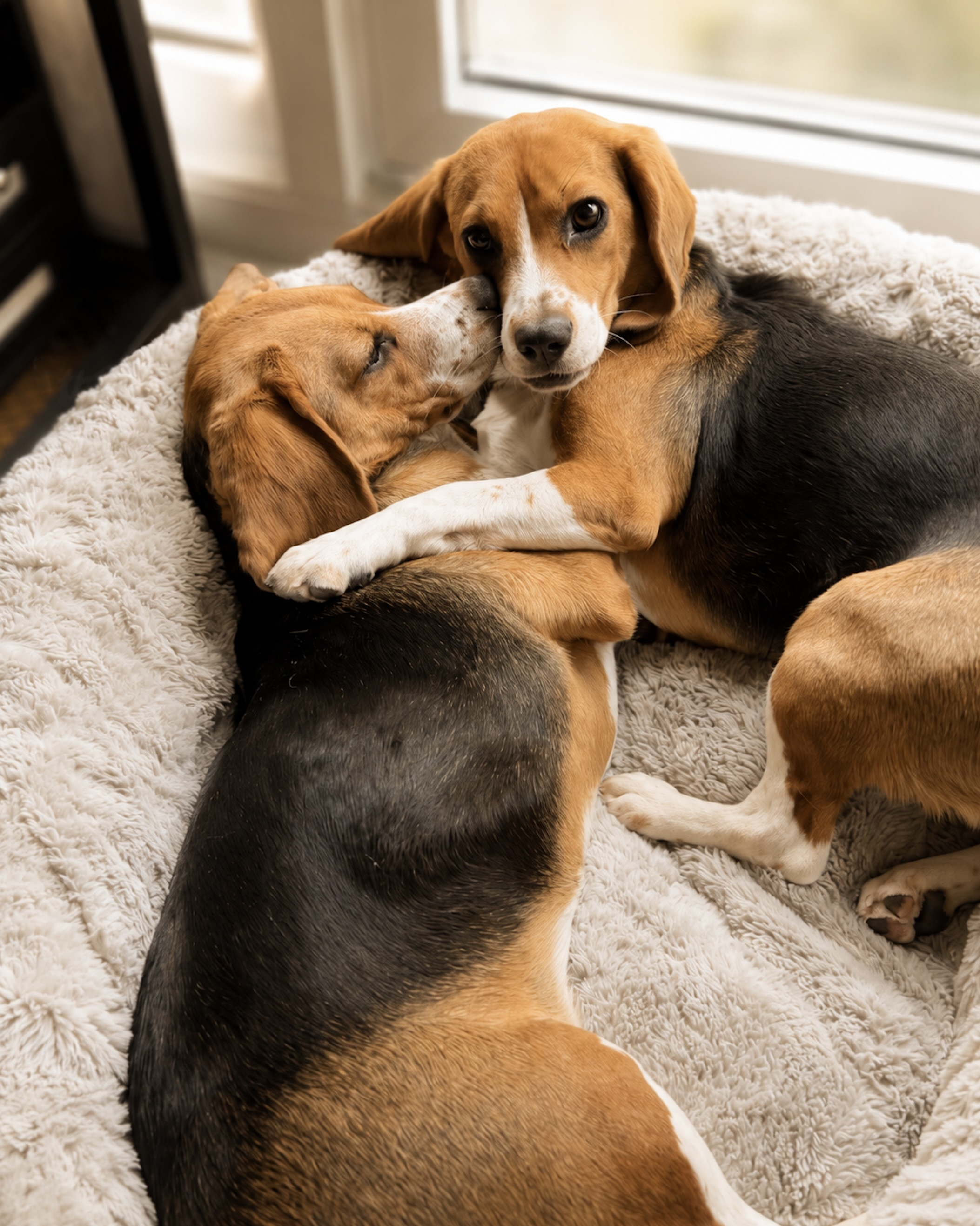Alfie and Bailey, genetically altered beagles Alfie and Bailey, genetically altered beagles