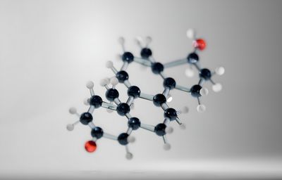 A molecular model of testosterone.