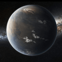 Artist's impression of a Mega-Earth, which a new discovery reveals as a real category