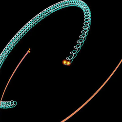 two pairs of stars orbit each other shown here with twisty orbital paths