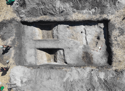 Archeologists are only just starting to uncover the buried site.