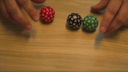 go first dice being rolled