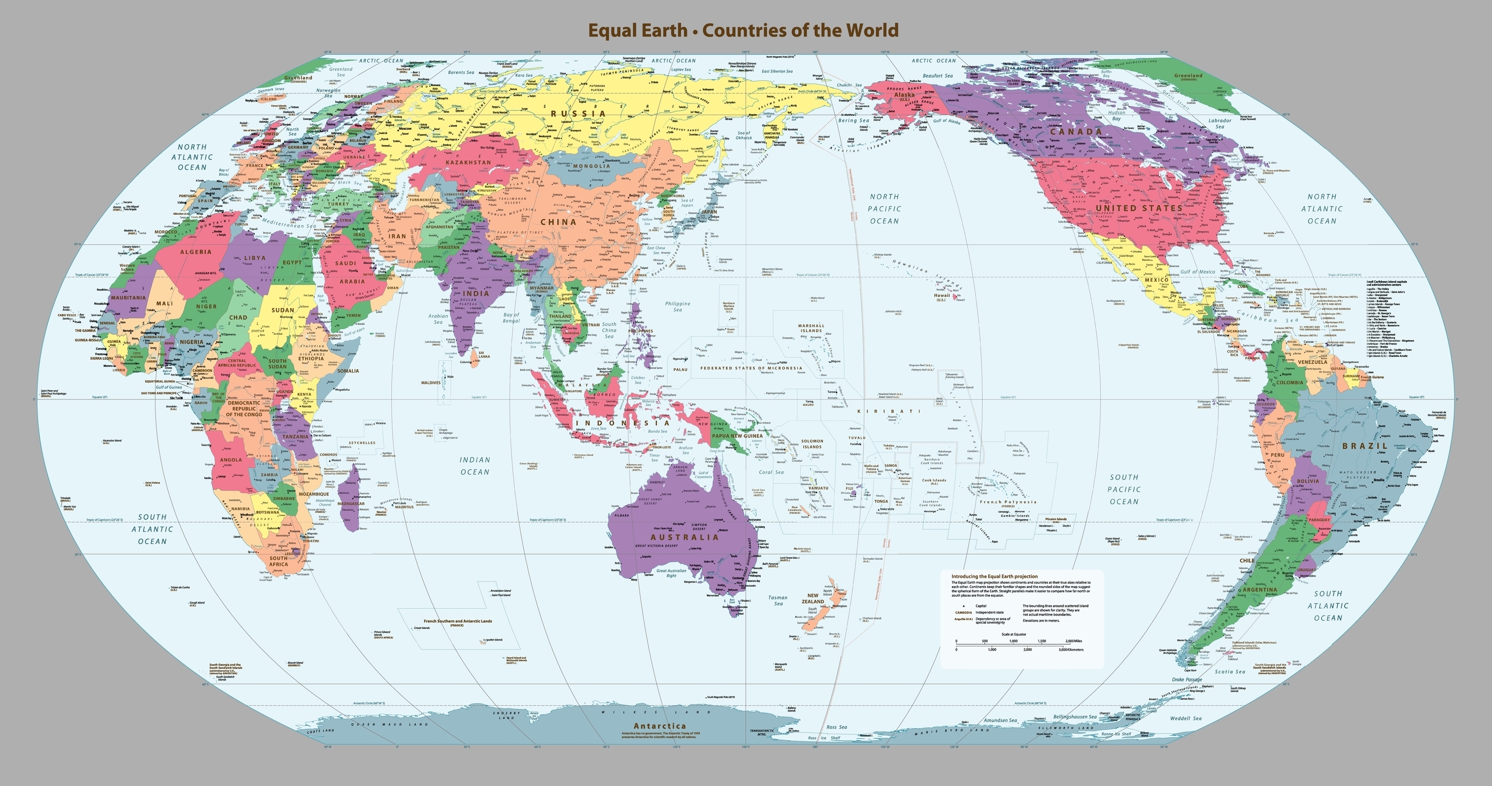 The "Equal Earth" map projection The "Equal Earth" map projection