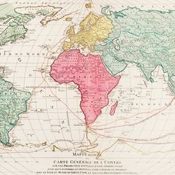 The Mercator projection map