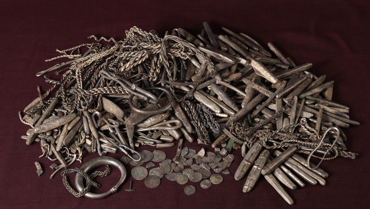 Largest Viking Silver Hoard In Danish History Contains 700 Pieces Of Treasure, Including Jewelry, Coins, And Silver Bars