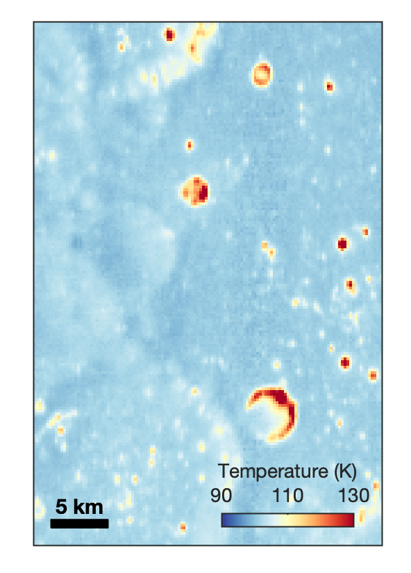 an animated gif showing the temperature of the region before and after impact with a clear cold halo after the impact an animated gif showing the temperature of the region before and after impact with a clear cold halo after the impact