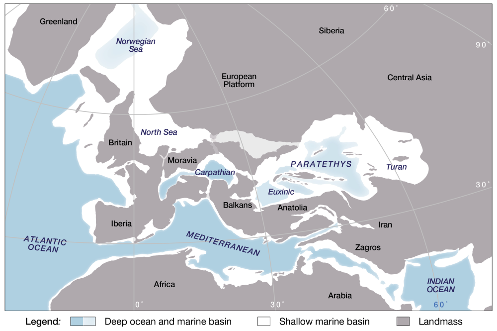 a map showing the large megalake 