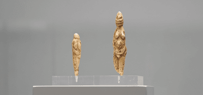Copies of the Venus Figurines found at the Grotta delle Veneri, on display at Museo Castromediano, Lecce