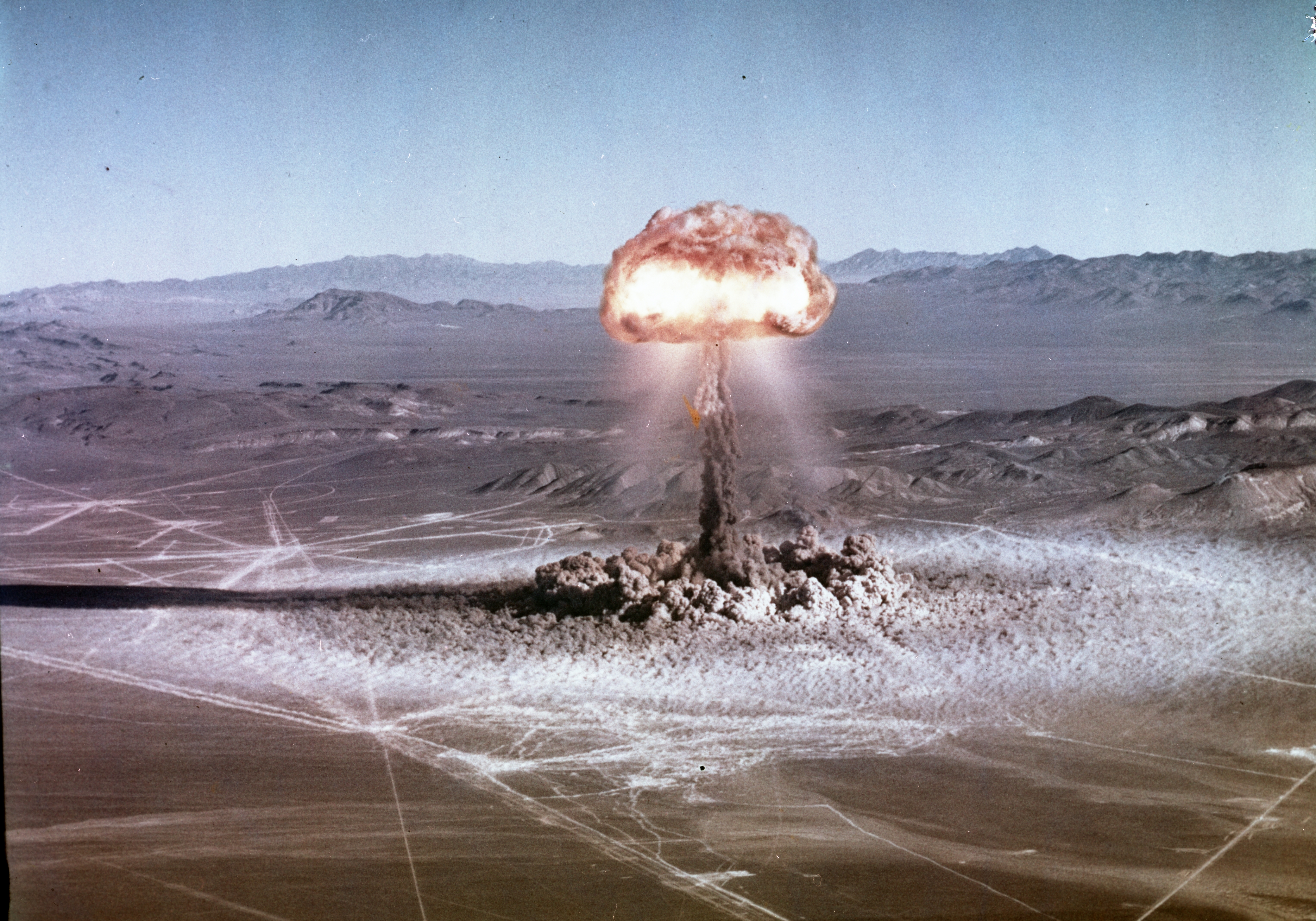 mushroom cloud from nuclear bomb test mushroom cloud from nuclear bomb test