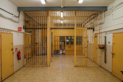 a photo from inside a prison
